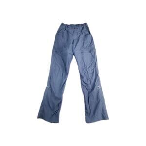 REI Co-Op Girls Sz M 10-12 Convertible Cargo Hiking Pants Asphalt Blue Winter 31